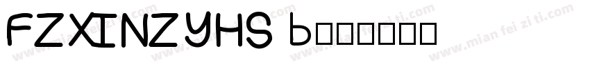 FZXINZYHS B字体转换